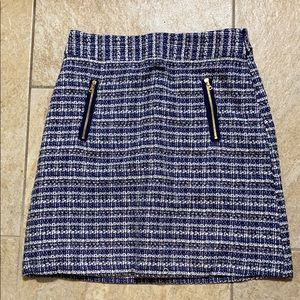 Tweed multi color skirt LOFT